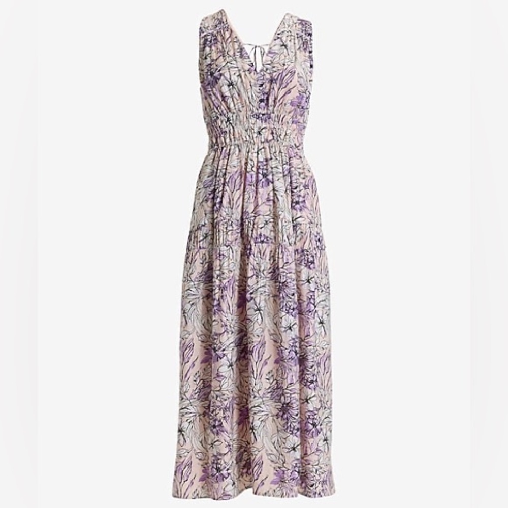 Express Floral Purple Maxi Dress- Sz Small